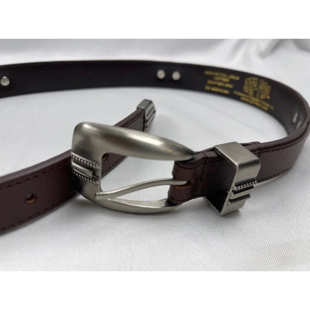 Zep-Pro Ohio State Buckeyes Mens 34 Brown Leather Western Concho Braided Belt